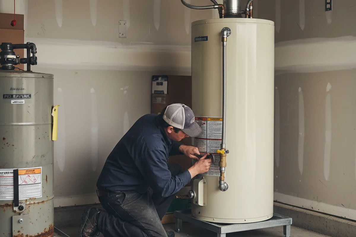 Water heater and shutoff valve replacement in Fort Ogden